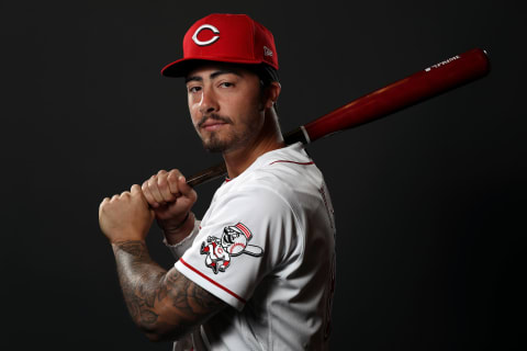 GOODYEAR, ARIZONA – FEBRUARY 19: Jonathan India #85 poses during Cincinnati Reds (Photo by Jamie Squire/Getty Images)