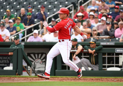 GOODYEAR, ARIZONA – FEBRUARY 28: Josh VanMeter #17 of the Cincinnati Reds (Photo by Norm Hall/Getty Images)