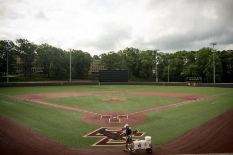 BOSTON, MA – JULY 14: A general view of the field during a Boston Red Sox summer camp workout. (Photo by Billie Weiss/Boston Red Sox/Getty Images)