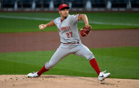 PITTSBURGH, PA – SEPTEMBER 04: Trevor Bauer #27 of the Cincinnati Reds delivers a pitch. (Photo by Justin Berl/Getty Images)