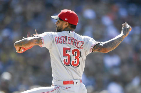 SAN DIEGO, CA – JUNE 19: Vladimir Gutierrez #53 of the Cincinnati Reds pitches during the first inning. (Photo by Denis Poroy/Getty Images)