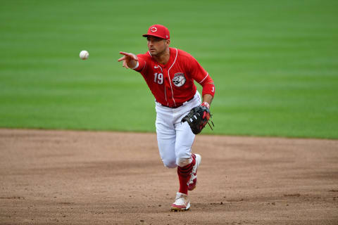 CINCINNATI, OH – JULY 10: Joey Votto #19 of the Cincinnati Reds (Photo by Jamie Sabau/Getty Images)