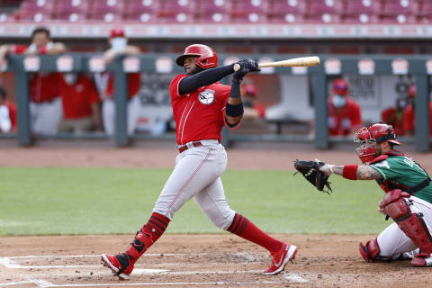 CINCINNATI, OH – JULY 18: Phillip Ervin #6 of the Cincinnati Reds (Photo by Joe Robbins/Getty Images)