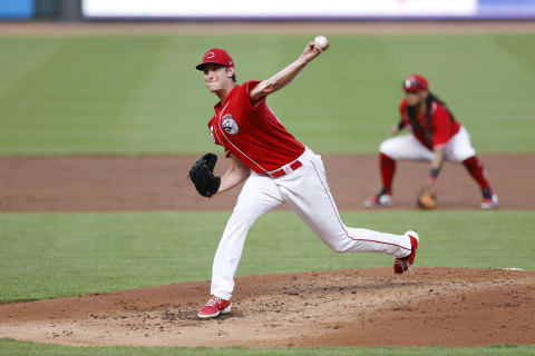 CINCINNATI, OH – JULY 21: Nick Lodolo #86 of the Cincinnati Reds pitches in the second inning of an exhibition. (Photo by Joe Robbins/Getty Images)
