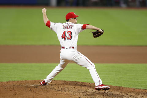 CINCINNATI, OH – JULY 27: Brooks Raley #43 of the Cincinnati Reds (Photo by Joe Robbins/Getty Images)