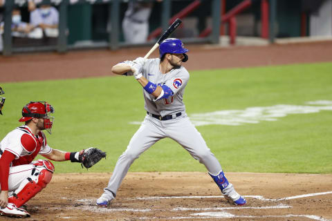 CINCINNATI, OH – JULY 27: Kris Bryant #17 of the Chicago Cubs bats during the game against the Cincinnati Reds. (Photo by Joe Robbins/Getty Images)