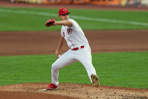 CINCINNATI, OH – AUGUST 4: Tyler Mahle #30 of the Cincinnati Reds pitches (Photo by Jamie Sabau/Getty Images)