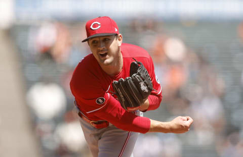 SAN FRANCISCO, CALIFORNIA – APRIL 14: Tyler Mahle #30 of the Cincinnati Reds pitches. (Photo by Ezra Shaw/Getty Images)