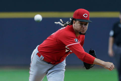 MILWAUKEE, WISCONSIN – JULY 11: Luis Castillo #58 of the Cincinnati Reds throws a pitch. (Photo by John Fisher/Getty Images)