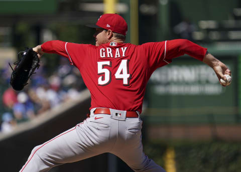 CHICAGO, ILLINOIS – SEPTEMBER 06: Sonny Gray #54 of the Cincinnati Reds throws a pitch. (Photo by Nuccio DiNuzzo/Getty Images)