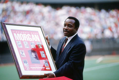 CINCINNATI, OH – CIRCA 1990: Former Cincinnati Reds second baseman Joe Morgan (Photo by Focus on Sport/Getty Images)