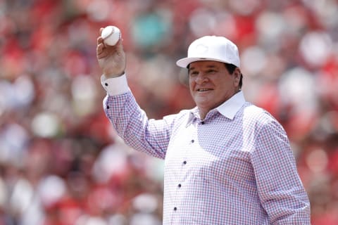 CINCINNATI, OH – JUNE 26: Cincinnati Reds great Pete Rose (Photo by Joe Robbins/Getty Images)