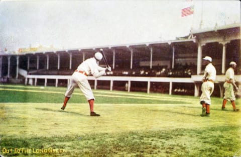 CINCINNATI – 1911. In the Palace of the Fans in Cincinnati, the Reds work out on a sunny day in 1911. (Photo by Mark Rucker/Transcendental Graphics/Getty Images)