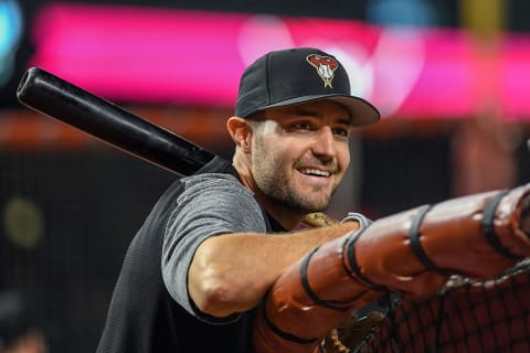 PHOENIX, AZ – APRIL 21: A.J. Pollock #11 of the Arizona Diamondbacks smiles during batting practice prior to the MLB game against the San Diego Padres at Chase Field on April 21, 2018 in Phoenix, Arizona. (Photo by Jennifer Stewart/Getty Images)