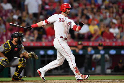 CINCINNATI, OH – MAY 23: Jesse Winker #33 of the Cincinnati Reds (Photo by Jamie Sabau/Getty Images)