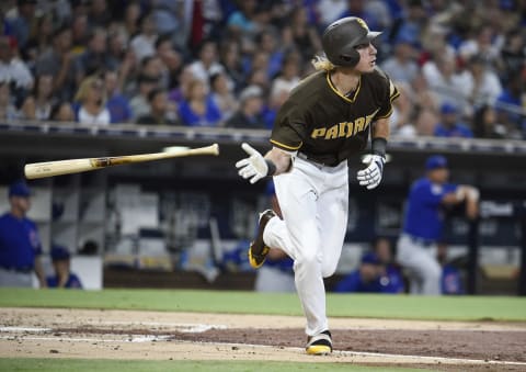 SAN DIEGO, CA – JULY 13: Travis Jankowski #16 of the San Diego Padres (Photo by Denis Poroy/Getty Images)