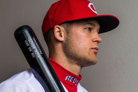 GOODYEAR, AZ – FEBRUARY 20: Nick Senzel #79 of the Cincinnati Reds poses for a portrait at the Cincinnati Reds Player Development Complex on February 20, 2018 in Goodyear, Arizona. (Photo by Rob Tringali/Getty Images)