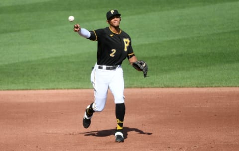 PITTSBURGH, PA – AUGUST 08: Erik Gonzalez #2 of the Pittsburgh Pirates (Photo by Justin Berl/Getty Images)