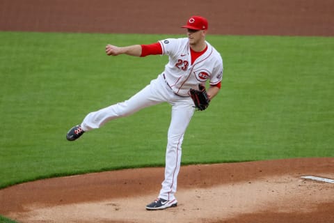 CINCINNATI, OHIO – MAY 21: Jeff Hoffman #23 of the Cincinnati Reds pitches in the first inning. (Photo by Dylan Buell/Getty Images)