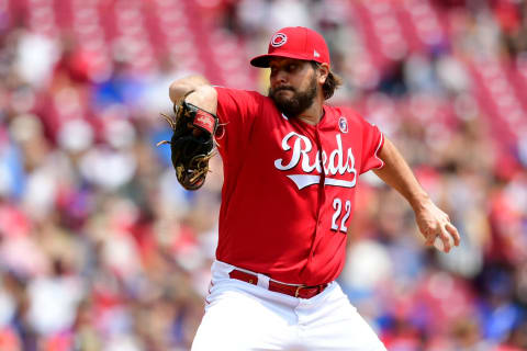 CINCINNATI, OHIO – JULY 04: Wade Miley #22 of the Cincinnati Reds pitches during a game. (Photo by Emilee Chinn/Getty Images)