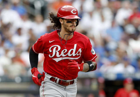 NEW YORK, NEW YORK – AUGUST 01: Jonathan India #6 of the Cincinnati Reds in action. (Photo by Jim McIsaac/Getty Images)