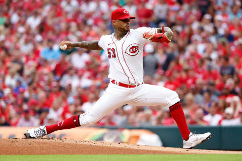 CINCINNATI, OH – AUGUST 07: Vladimir Gutierrez #53 of the Cincinnati Reds pitches. (Photo by Kirk Irwin/Getty Images)