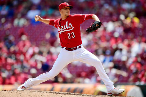 CINCINNATI, OHIO – AUGUST 18: Jeff Hoffman #23 of the Cincinnati Reds pitches. (Photo by Emilee Chinn/Getty Images)