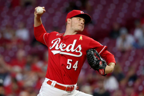 CINCINNATI, OHIO – SEPTEMBER 01: Sonny Gray #54 of the Cincinnati Reds pitches in the third inning. (Photo by Dylan Buell/Getty Images)