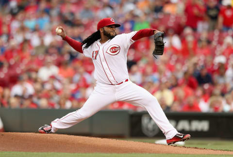 CINCINNATI, OH – JUNE 17: Johnny Cueto #47 of the Cincinnati Reds throws a pitch. (Photo by Andy Lyons/Getty Images)