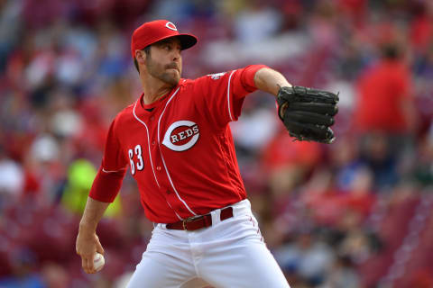 CINCINNATI, OH – MAY 19: Dylan Floro #63 of the Cincinnati Reds pitches. (Photo by Jamie Sabau/Getty Images) *** Local Caption *** Dylan Floro