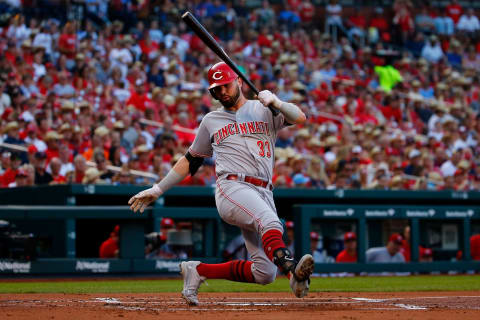 ST. LOUIS, MO – JULY 13: Jesse Winker #33 of the Cincinnati Reds (Photo by Dilip Vishwanat/Getty Images)