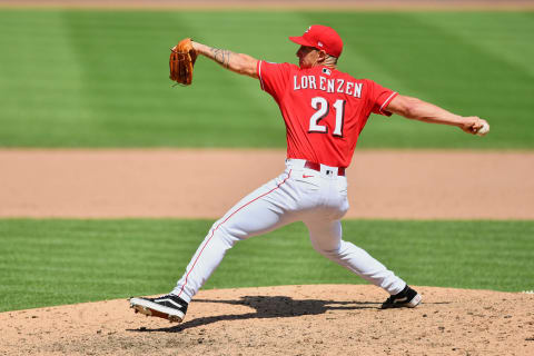 CINCINNATI, OH – JULY 26: Michael Lorenzen #21 of the Cincinnati Reds (Photo by Jamie Sabau/Getty Images)