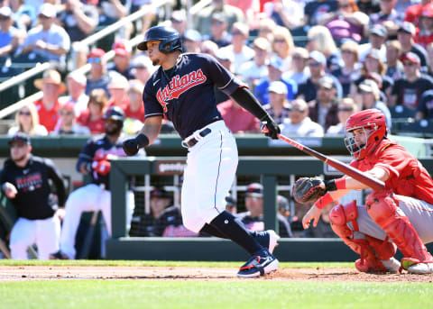 GOODYEAR, ARIZONA – MARCH 03: Cesar Hernandez #7 of the Cleveland Indians (Photo by Norm Hall/Getty Images)