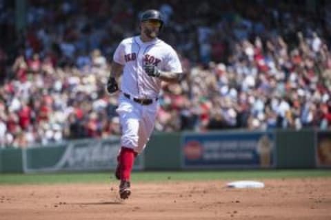 May 24, 2015; Boston, MA, USA; The Red Sox are a very inticing welcome back destination for Mike Napoli. Mandatory Credit: Gregory J. Fisher-USA TODAY Sports