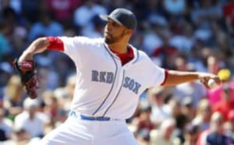 Jun 19, 2016; Boston, MA, USA; Boston Red Sox starting pitcher David Price (24) delivers a pitch against the Seattle Mariners during the sixth inning at Fenway Park. Mandatory Credit: Winslow Townson-USA TODAY Sports