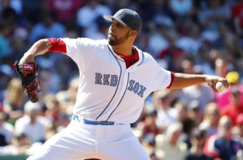 Jun 19, 2016; Boston, MA, USA; Boston Red Sox starting pitcher David Price (24) delivers a pitch against the Seattle Mariners during the sixth inning at Fenway Park. Mandatory Credit: Winslow Townson-USA TODAY Sports