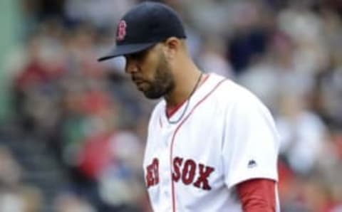 Jul 10, 2016; Boston, MA, USA; Boston Red Sox starting pitcher David Price (24) walks to the dugout after pitching during the sixth inning against the Tampa Bay Rays at Fenway Park. Mandatory Credit: Bob DeChiara-USA TODAY Sports