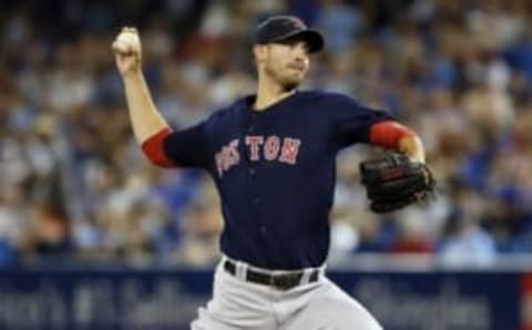 Sep 9, 2016; Toronto, Ontario, CAN; Boston Red Sox starting pitcher Rick Porcello (22) at Rogers Centre. Mandatory Credit: John E. Sokolowski-USA TODAY Sports