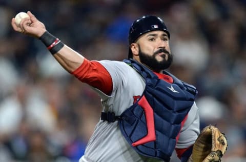 Sep 6, 2016; San Diego, CA, USA; Boston Red Sox catcher 