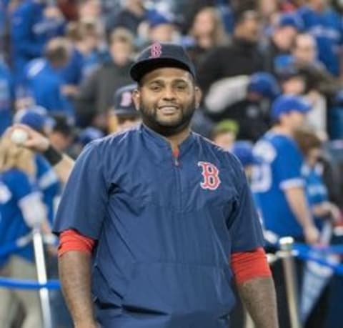 Apr 10, 2016; Toronto, Ontario, CAN; Boston Red Sox third baseman Pablo Sandoval (48) at Rogers Centre. The Toronto Blue Jays won 3-0. Mandatory Credit: Nick Turchiaro-USA TODAY Sports