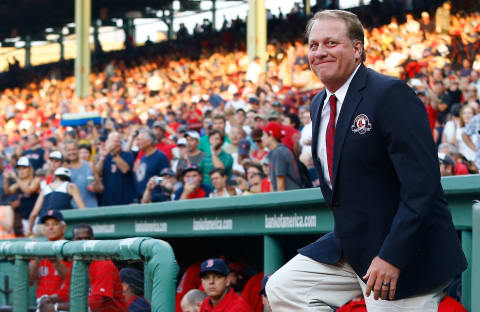 BOSTON, MA – AUGUST 03: Former Boston Red Sox pitcher Curt Schilling. (Photo by Jared Wickerham/Getty Images)