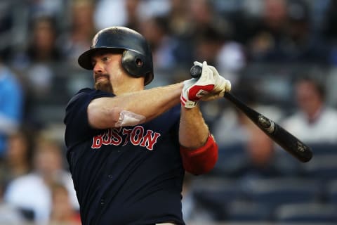 NEW YORK, NY – MAY 13: Kevin Youkilis #20 of the Boston Red Sox in action against the New York Yankees during their game on May 13, 2011 at Yankee Stadium in the Bronx borough of New York City. (Photo by Al Bello/Getty Images)