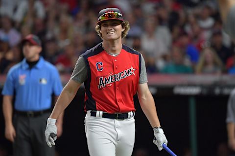 CLEVELAND, OHIO – JULY 08: Blaze Jordan is seen during the T-Mobile Home Run Derby at Progressive Field on July 08, 2019 in Cleveland, Ohio. (Photo by Jason Miller/Getty Images)