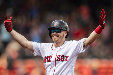 Red Sox utility man Brock Holt. (Photo by Billie Weiss/Boston Red Sox/Getty Images)