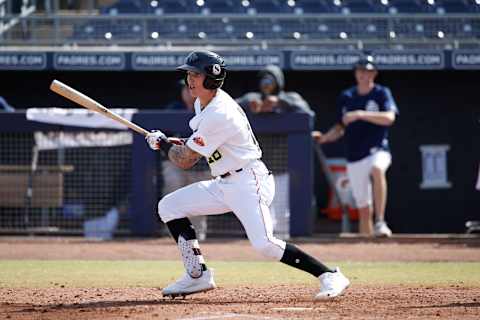 PEORIA, AZ – OCTOBER 16: Red Sox prospect Jarren Duran (Photo by Joe Robbins/Getty Images)