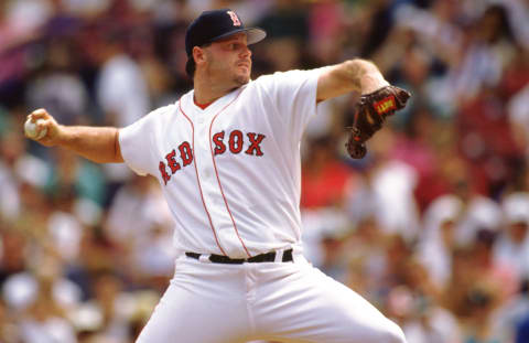 BOSTON – 1989: Roger Clemens of the Boston Red Sox pitches during an MLB game at Fenway Park in Boston, Massachusetts during the 1989 season. (Photo by Ron Vesely/MLB Photos via Getty Images)