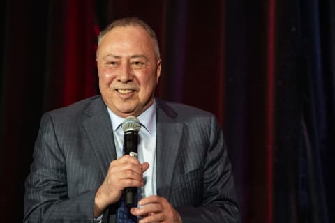 BOSTON, MA – JANUARY 16: NESN Broadcaster Jerry Remy speaks as he is presented with the Judge Emil Fuchs Memorial Awards for Long and Meritorious Service to Baseball during the 2020 Boston Baseball Writers Dinner hosted by The Sports Museum on January 16, 2020 at the Seaport Hotel in Boston, Massachusetts. (Photo by Billie Weiss/Boston Red Sox/Getty Images)