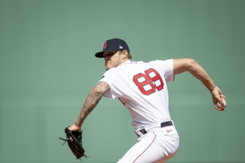 BOSTON, MA – APRIL 21: Tanner Houck #89 of the Boston Red Sox delivers during the first inning of a game against the Toronto Blue Jays on April 21, 2022 at Fenway Park in Boston, Massachusetts. (Photo by Maddie Malhotra/Boston Red Sox/Getty Images)