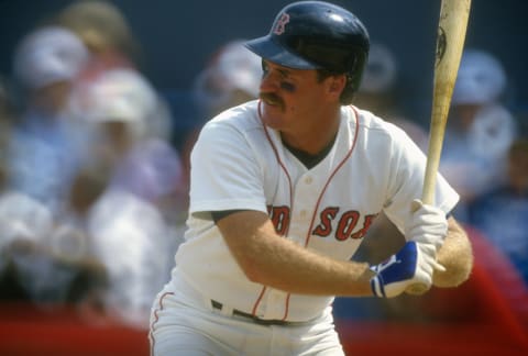 BOSTON, MA – CIRCA 1986: Wade Boggs #26 of the Boston Red Sox bats during an Major League baseball game circa 1986 at Fenway Park in Boston, Massachusetts. Boggs played for the Red Sox from 1982-92. (Photo by Focus on Sport/Getty Images)