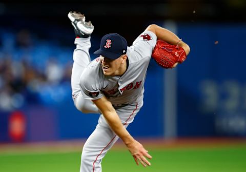 TORONTO, ON – APRIL 26: Nick Pivetta #37 of the Boston Red Sox delivers a pitch during a MLB game against the Toronto Blue Jays at Rogers Centre on April 26, 2022 in Toronto, Ontario, Canada. (Photo by Vaughn Ridley/Getty Images)